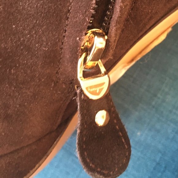 Salvatore Ferragamo Suede Brown Boots 37 US 6.5 - Picture 2 of 7